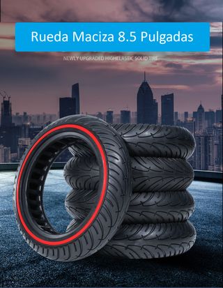 2 Ruedas Macizas 8.5x2.0 Neumáticos sin aire