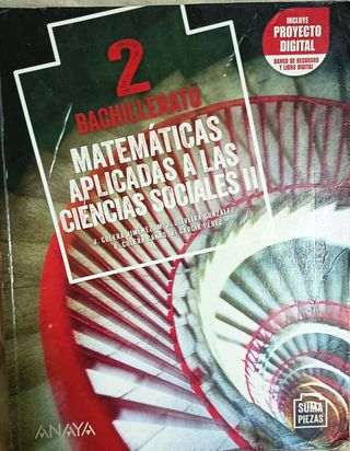 Libro de matemáticas 2 bachillerato