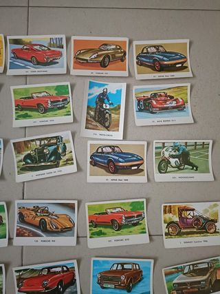 Lote 38 cromos de Coches Antiguos Maga