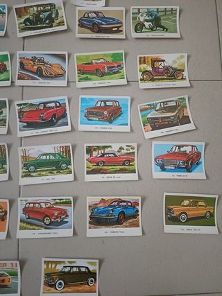 Lote 38 cromos de Coches Antiguos Maga