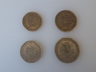 Monedas Sol Peruano (4 monedas)