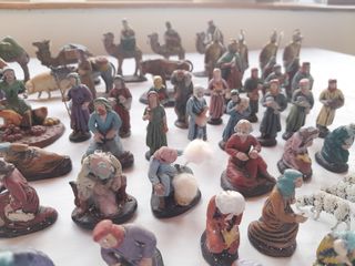 Figuras de Belén de barro