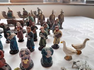 Figuras de Belén de barro