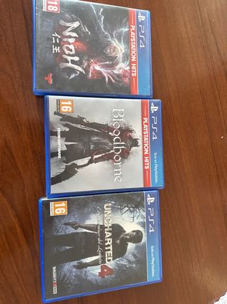 Juegos PS4: Nioh, Bloodborne, Uncharted 4