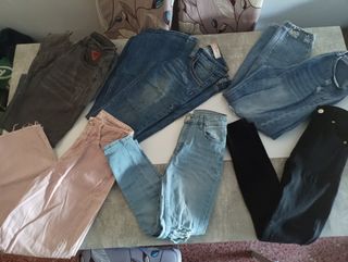 Pantalones vaqueros varias marcas t.34