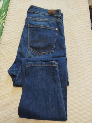 Vaqueros Azules Mujer