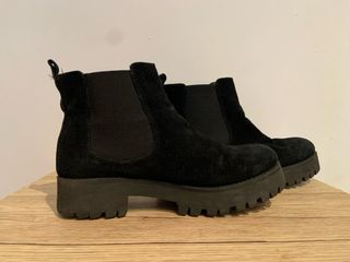 Botines de terciopelo negros Talla 37