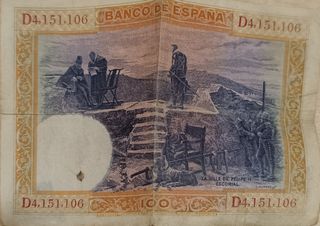 Billete 100 pesetas 1925 Banco de España