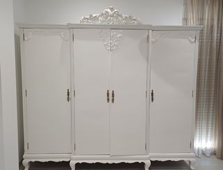 Armario de 4 puertas blanco