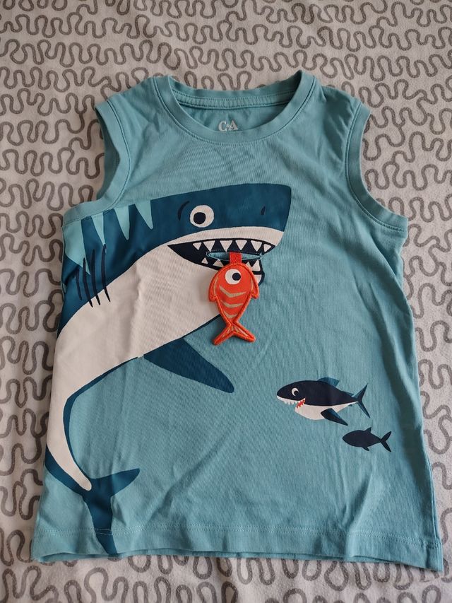 Camiseta tirantes niño tiburón C&A