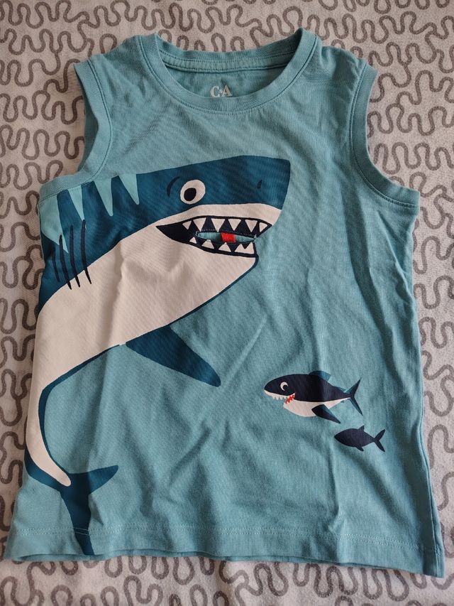 Camiseta tirantes niño tiburón C&A