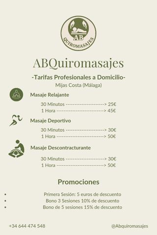 Masajes Profesionales a Domicilio