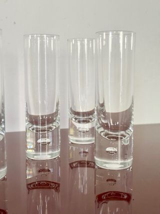 5 Bicchieri Champagne Kosta Boda Cristallo Vintage