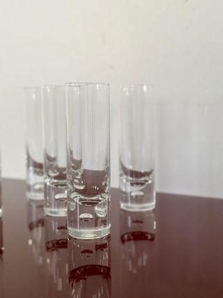 5 Bicchieri Champagne Kosta Boda Cristallo Vintage