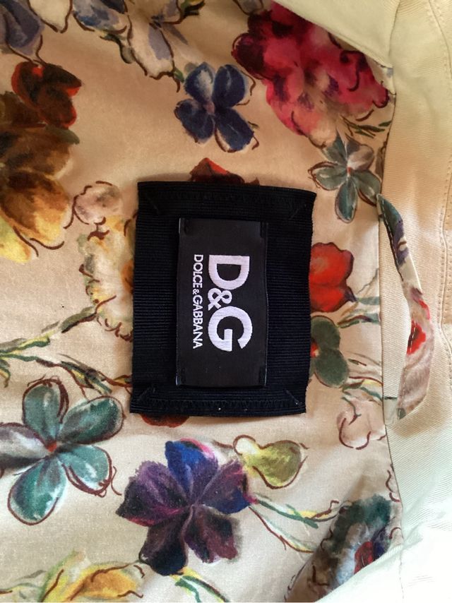 Chaqueta D&G Talla 46 Italiana Beige