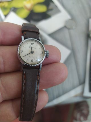 Reloj Huma Mecánico Marrón/Plateado