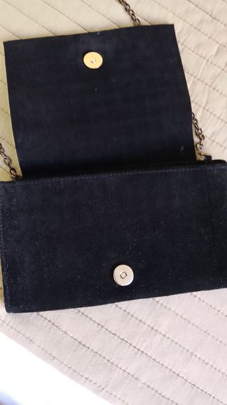Bolso Cartera Mujer Cadena Massimo Dutti Negro