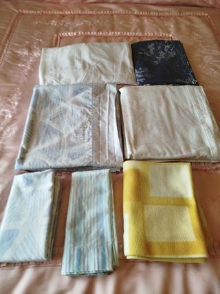 Lote de sábanas variadas
