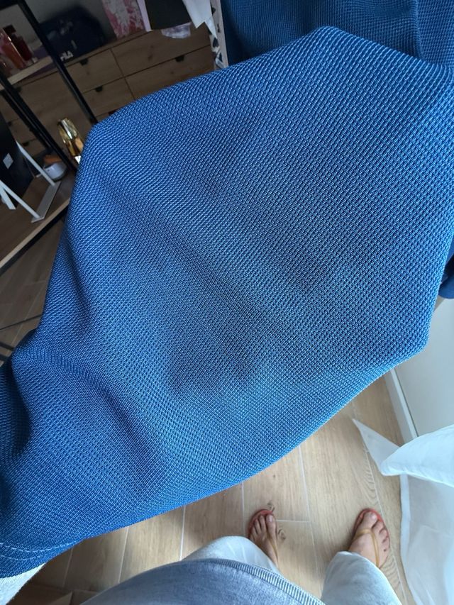 Pantalón ancho color azul