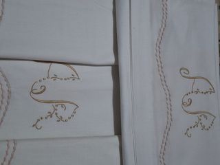 Sabana de algodón bordada,nueva