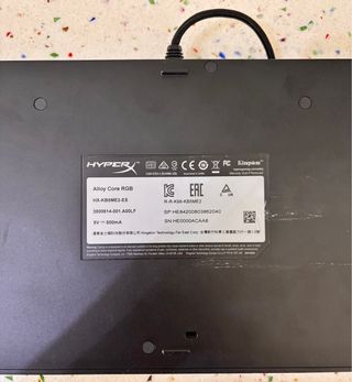 Teclado HyperX alloy Core rgb