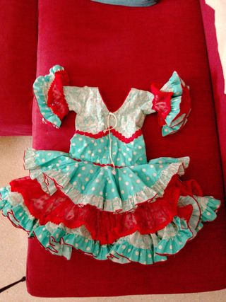 Traje Flamenca Corto Niña 2-5 Años.Lola Azahares
