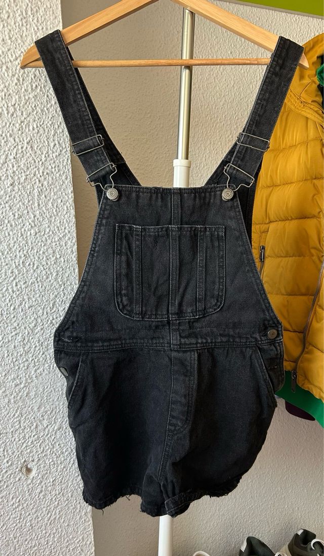 Mono-short vaquero negro