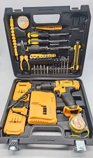 Trapano Avvitatore Elettrico 2Batterie e Accessori