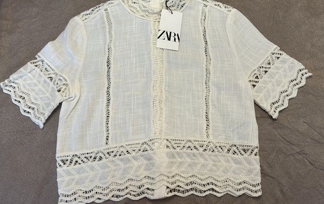 Camicetta Camicia Bianca Con Volant Zara Camicia Bianca Zara Di