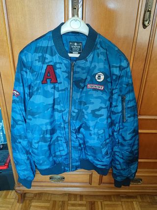 Chaqueta Bomber Azul Talla M