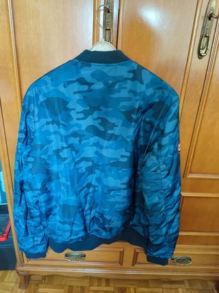 Chaqueta Bomber Azul Talla M