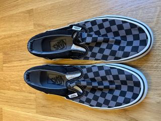Vans Checkerboard Gris y Negro Talla 38.5