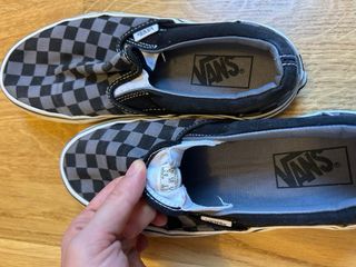 Vans Checkerboard Gris y Negro Talla 38.5