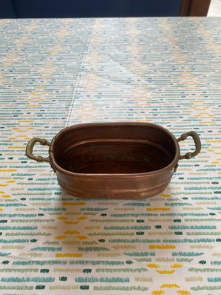 Pentolino in rame con manici