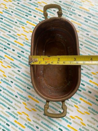 Pentolino in rame con manici