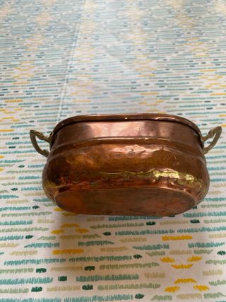 Pentolino in rame con manici