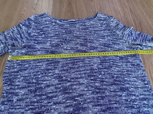 Jersey azul de punto para mujer