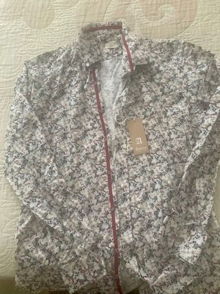 Camisa Antero Estampada Nueva- Talla L