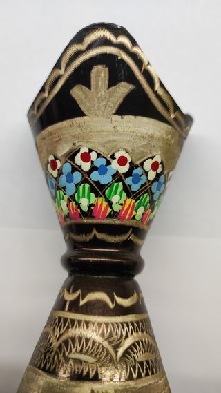 Vaso Turco in rame inciso e decorato Vintage