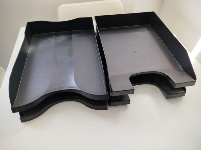 Cubetas de plástico para documentos