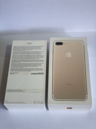 CAJA IPHONE 7 PLUS COLOR GOLD