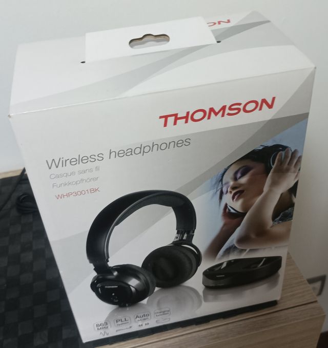 Cascos Inalámbricos Thomson WHP3001BK Negros
