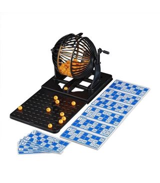 Juego de Bingo Completo, con Bombo, 90 Bolas