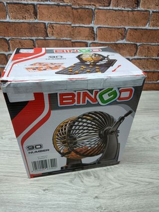 Juego de Bingo Completo, con Bombo, 90 Bolas