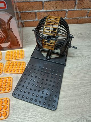 Juego de Bingo Completo, con Bombo, 90 Bolas