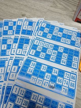 Juego de Bingo Completo, con Bombo, 90 Bolas