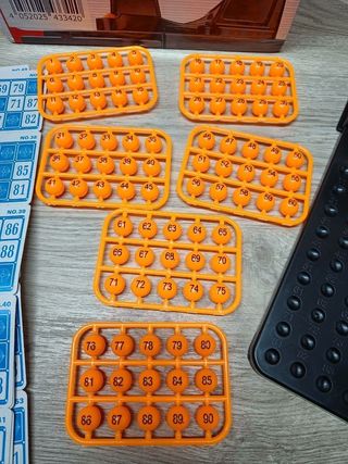 Juego de Bingo Completo, con Bombo, 90 Bolas