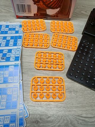 Juego de Bingo Completo, con Bombo, 90 Bolas