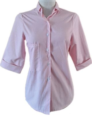 Blusa Rayas Rosa Manga 3/4