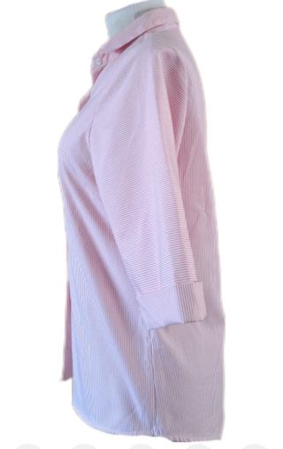 Blusa Rayas Rosa Manga 3/4